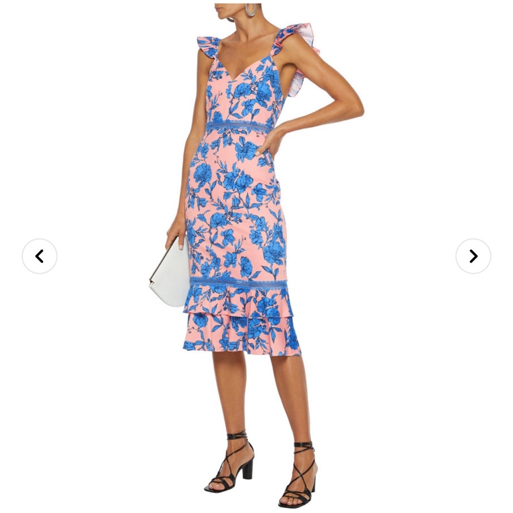 NWT Alice + Olivia Floral Midi Dress Size 6